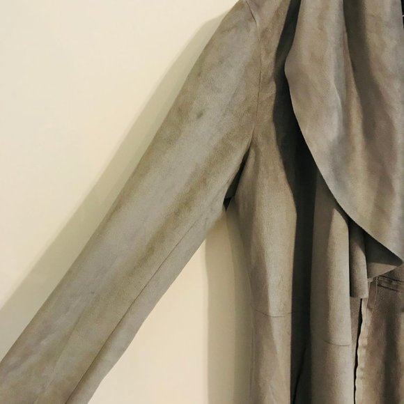C. Luce │Grey Suede Jacket/Cardigan - Picture 4 of 6